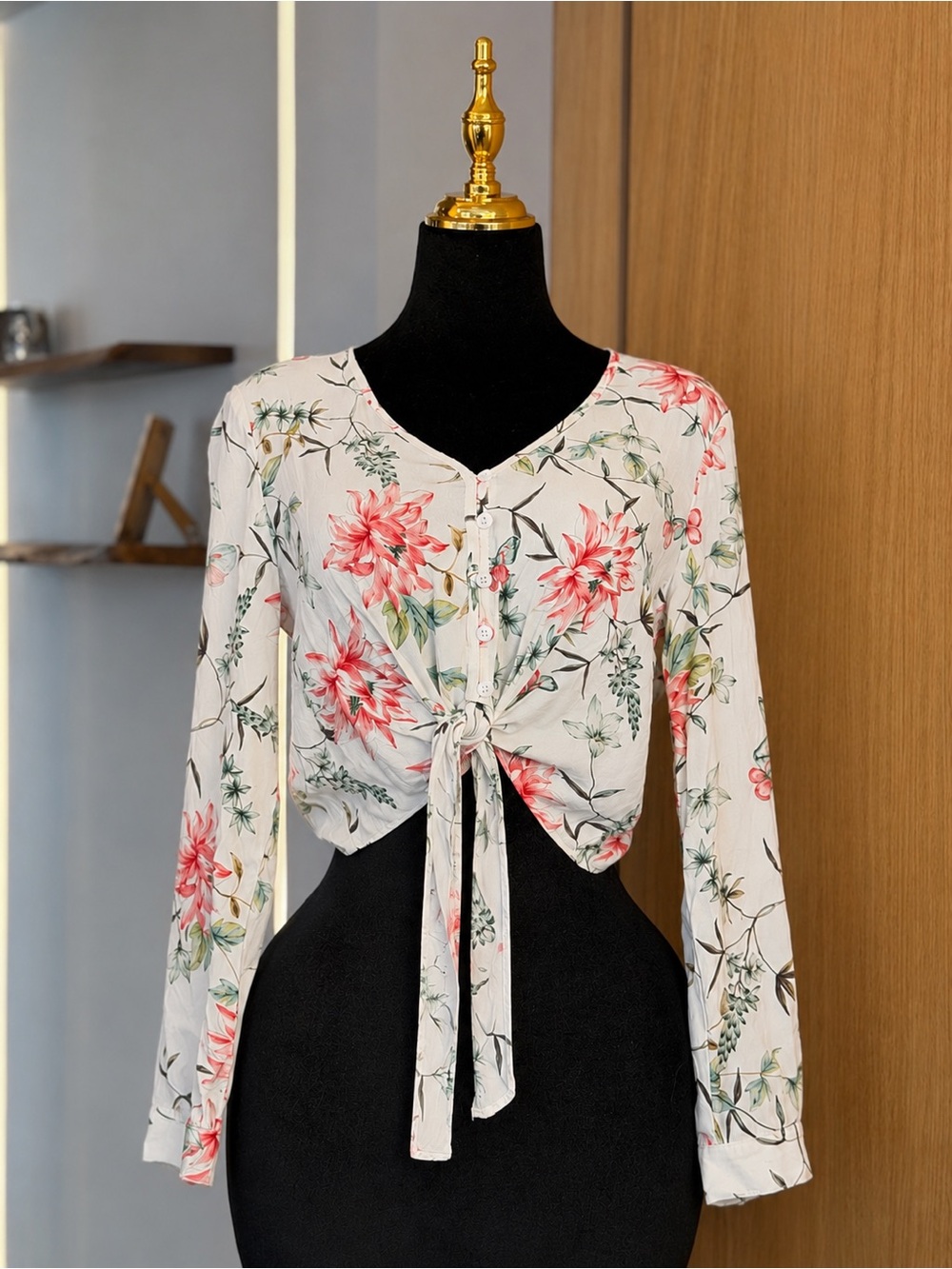 Fifteen Twenty Cottagecore Floral Tie Front Blouse | Garden Fairy Muse